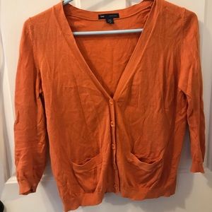orange Gap cardigan